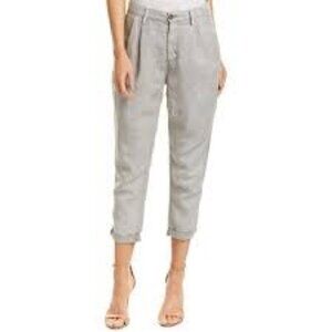 Adriano Goldschmied AG Anthropologie Evan Relaxed Pleated Linen Trouser Sz 29R
